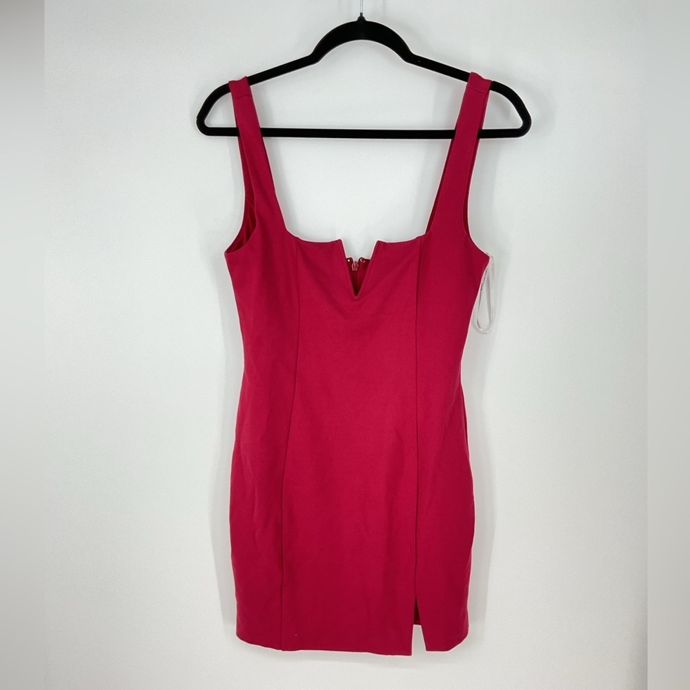 Lovers + Friends Red Simple Bodycon Mini Dress NWT